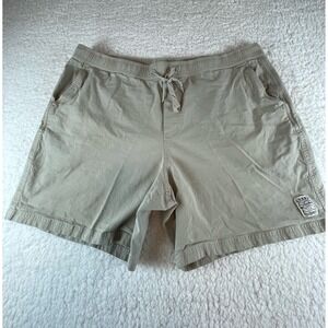 Coast Playa Mens Khaki Tan Cotton Modal Stretch Drawstring Shorts XXL RN166586